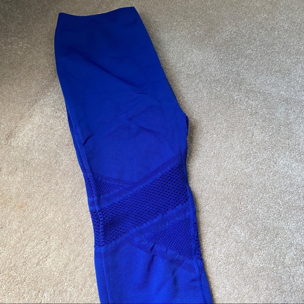 Fabletics Brand New w Tags Blue Leggings w cutouts